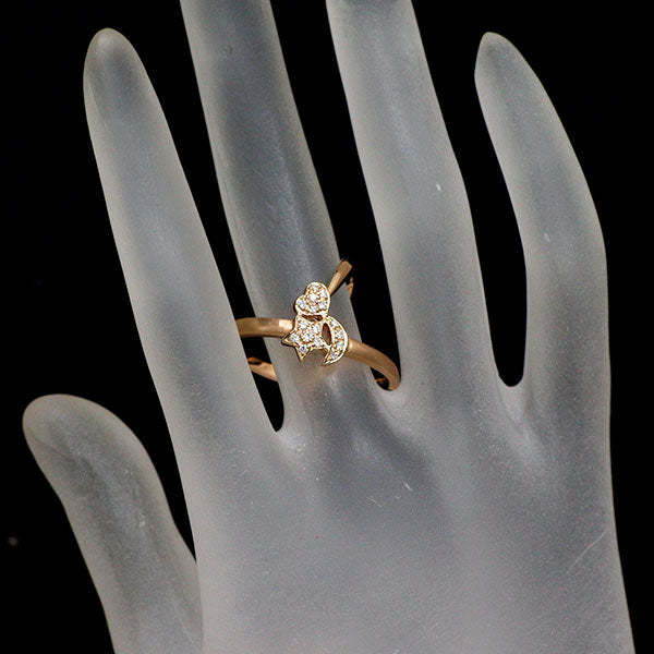 カラッチ K18PG ダイヤモンド リング 0.13ct ハート スター ムーン 《セルビー銀座店》【中古】