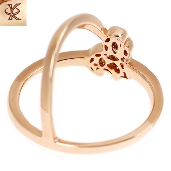 カラッチ K18PG ダイヤモンド リング 0.13ct ハート スター ムーン 《セルビー銀座店》【中古】