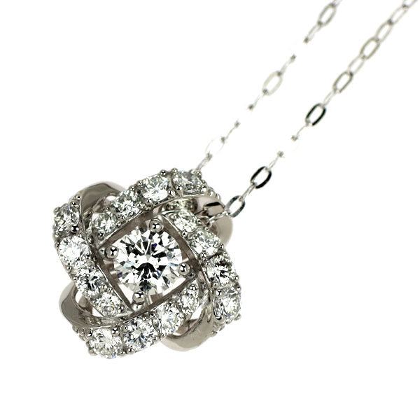Pt950/ Pt850 ダイヤモンド ペンダントネックレス 0.23ct D0.35ct