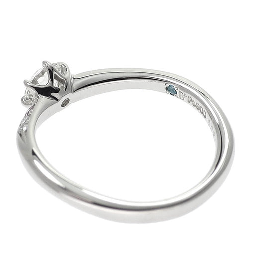 Pt900 ダイヤモンド リング 0.284ct H SI2 EXHC D0.02ct TPD0.018ct