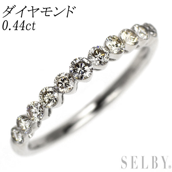 K18WG ダイヤモンド リング 0.44ct
