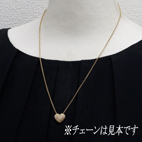 K18YG ダイヤモンド ペンダントトップ 0.40ct ハート