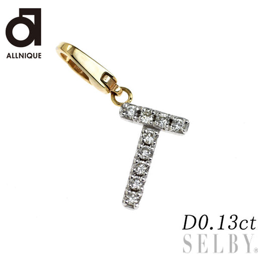 オールニーク K10WG/ YG ダイヤモンド ペンダントトップ 0.13ct