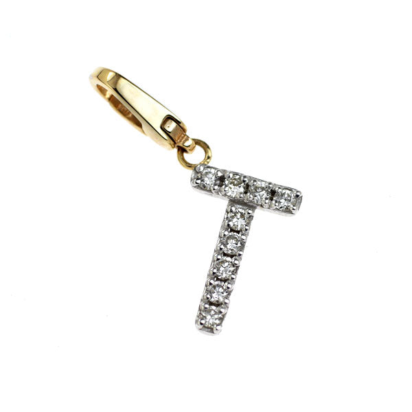 オールニーク K10WG/ YG ダイヤモンド ペンダントトップ 0.13ct