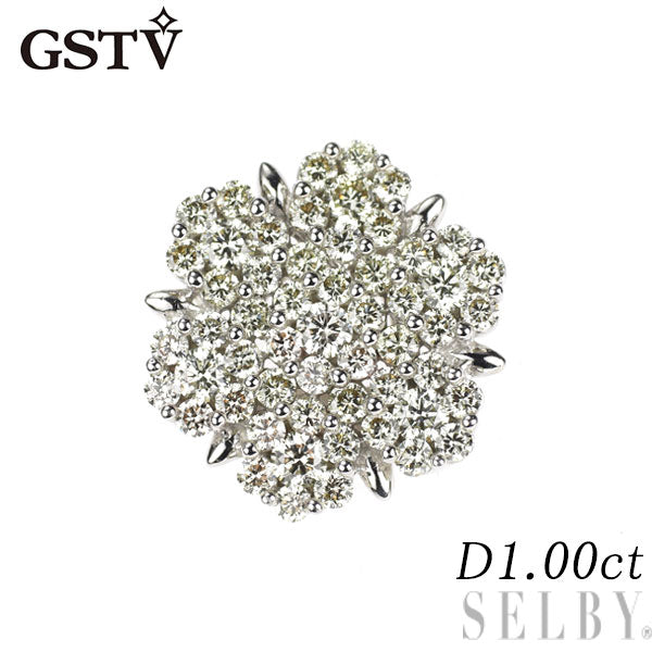 GSTV K18WG ダイヤモンド ペンダントトップ 1.00ct