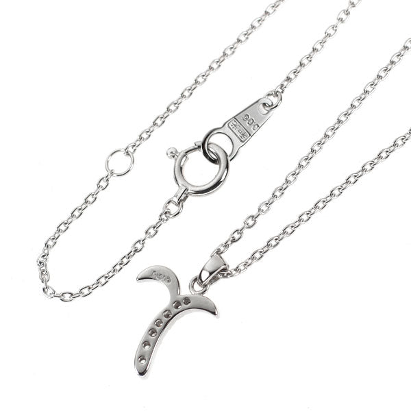 和光 Pt900/ Pt850 ダイヤモンド ペンダントネックレス 0.06ct