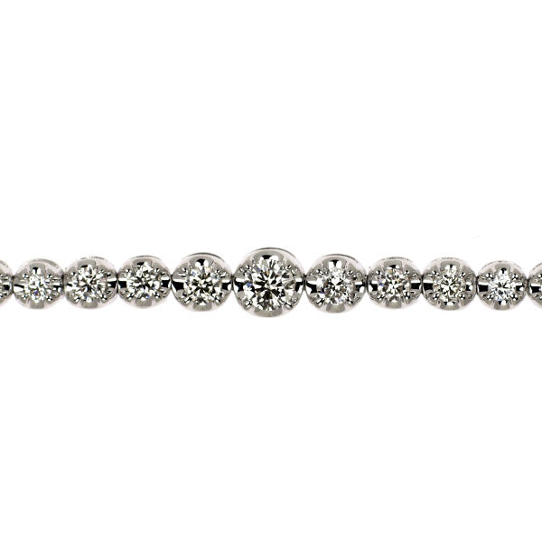 QVC K18WG ダイヤモンド ブレスレット 1.00ct テニス