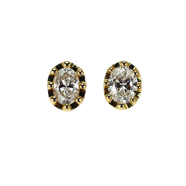 ベルシオラ K18YG ダイヤモンド スタッド ピアス 0.26ct