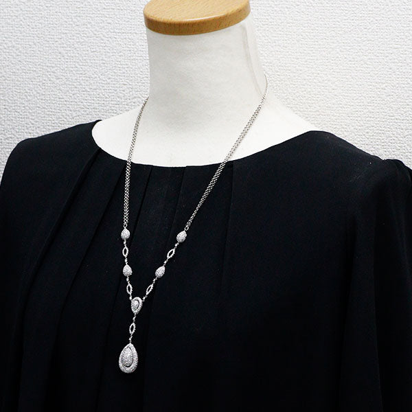 K18WG ダイヤモンド ネックレス 7.24ct