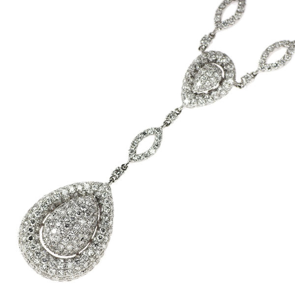 K18WG ダイヤモンド ネックレス 7.24ct