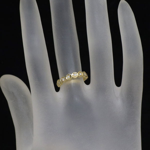 K18YG ダイヤモンド リング 0.12ct ハーフエタニティ