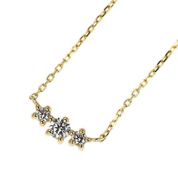K18YG ダイヤモンド ペンダントネックレス 0.10ct