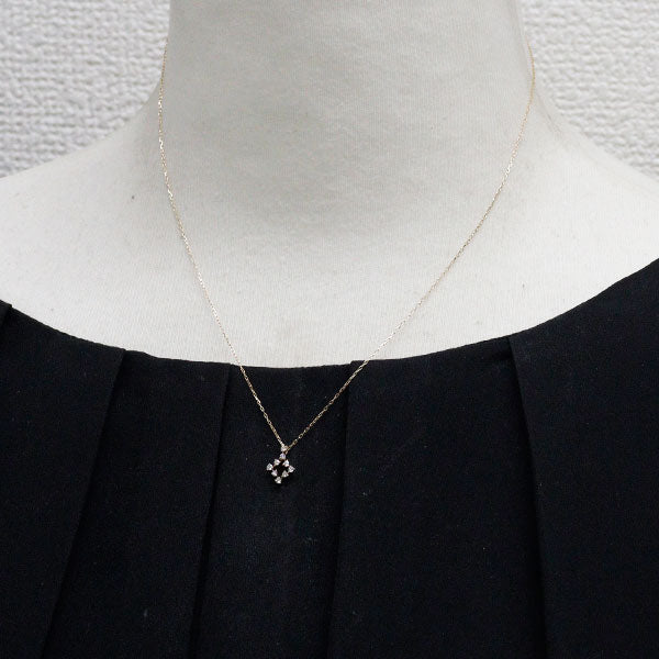 スタージュエリー K18YG ダイヤモンド ペンダントネックレス 0.08ct