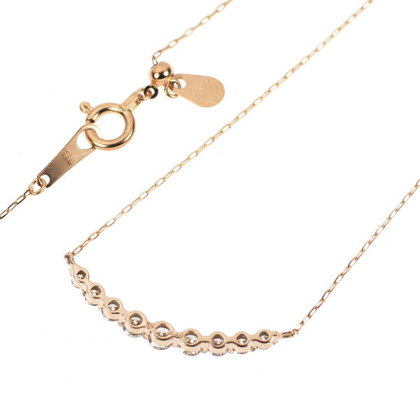 K18PG ダイヤモンド ペンダントネックレス 0.30ct