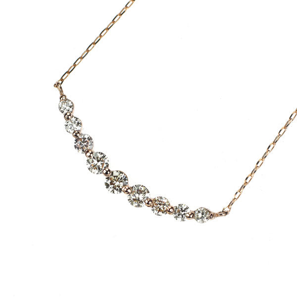 K18PG ダイヤモンド ペンダントネックレス 0.30ct