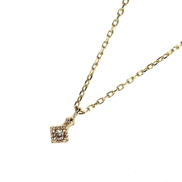 ノジェス K10YG ダイヤモンド ペンダントネックレス 0.01ct