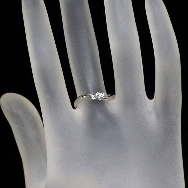 Pt1000 ダイヤモンド リング 0.13ct