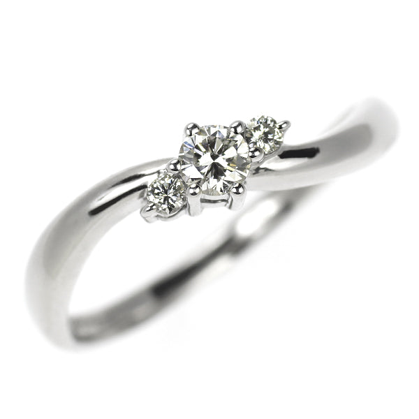 Pt1000 ダイヤモンド リング 0.13ct