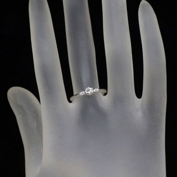 Pt900 ダイヤモンド リング 0.22ct D0.07ct
