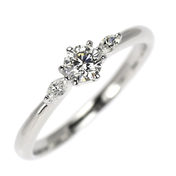 Pt900 ダイヤモンド リング 0.22ct D0.07ct
