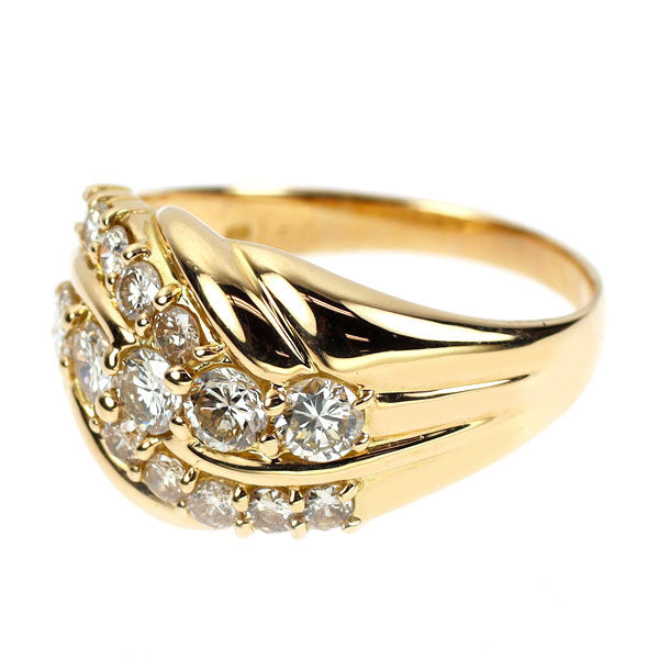 K18YG ダイヤモンド リング 1.50ct