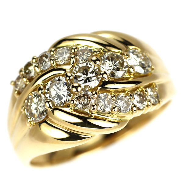 K18YG ダイヤモンド リング 1.50ct