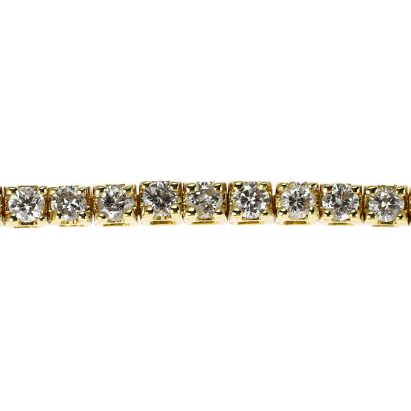 K18YG ダイヤモンド テニス ブレスレット 2.30ct