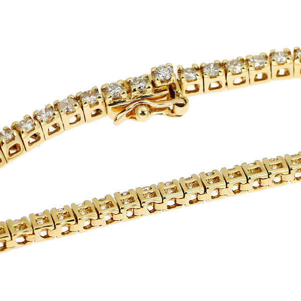 K18YG ダイヤモンド テニス ブレスレット 2.30ct