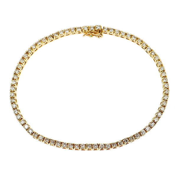 K18YG ダイヤモンド テニス ブレスレット 2.30ct
