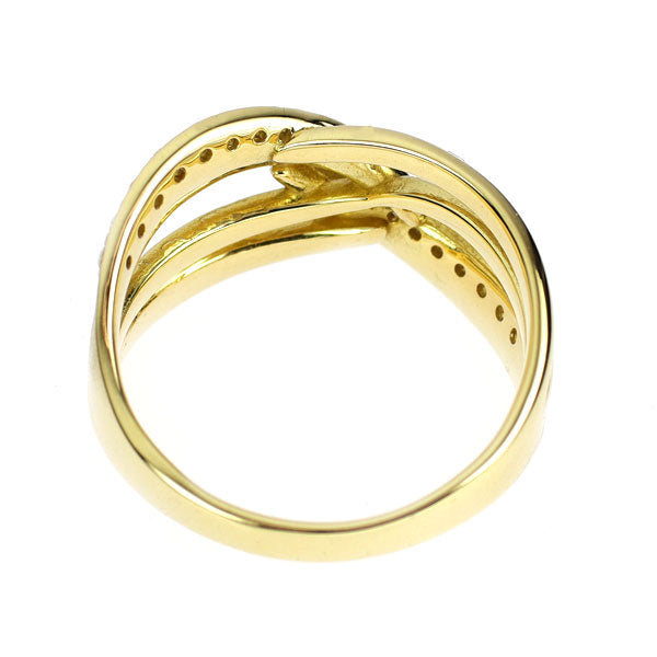 K18YG ダイヤモンド リング 0.27ct