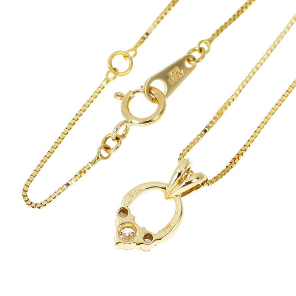 K18YG ダイヤモンド ペンダントネックレス 0.10ct