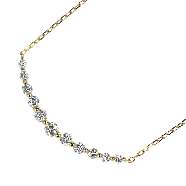 K18YG/ K10YG ダイヤモンド ペンダントネックレス 0.50ct