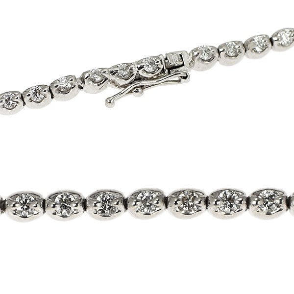 K18WG ダイヤモンド テニス ブレスレット 1.10ct
