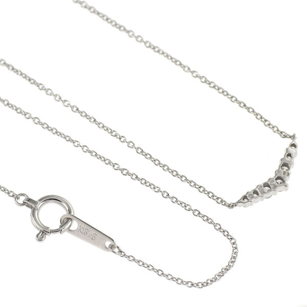K18WG ダイヤモンド ペンダントネックレス 0.11ct