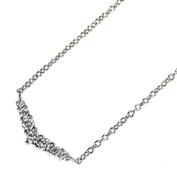 K18WG ダイヤモンド ペンダントネックレス 0.11ct