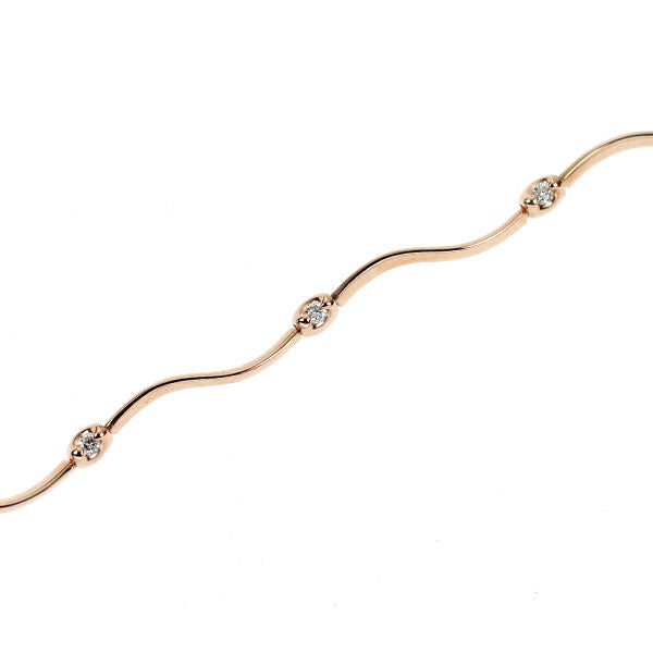 K18PG ダイヤモンド ブレスレット 0.10ct