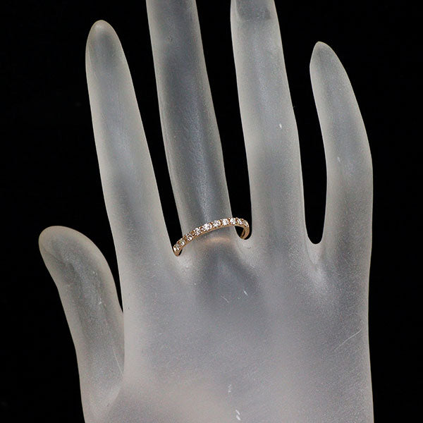 K18PG ダイヤモンド リング 0.26ct  ハーフエタニティ