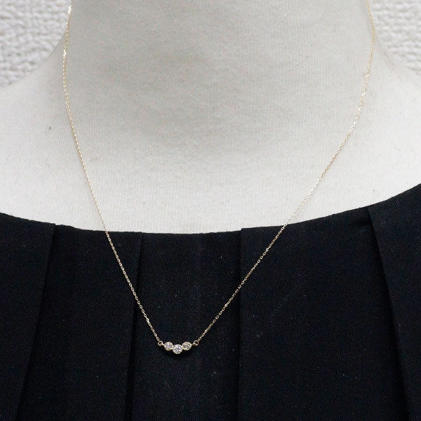 K18YG ダイヤモンド ペンダントネックレス 0.08ct