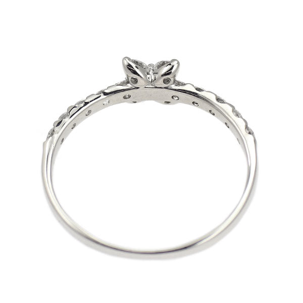 K18WG ダイヤモンド リング 0.45ct フラワー