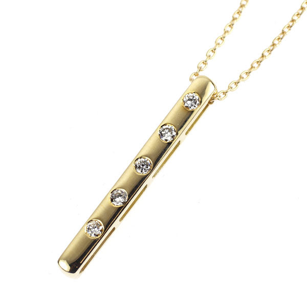 K18YG ダイヤモンド ペンダントネックレス 0.13ct