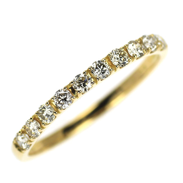 K18YG ダイヤモンド リング 0.30ct ハーフエタニティ