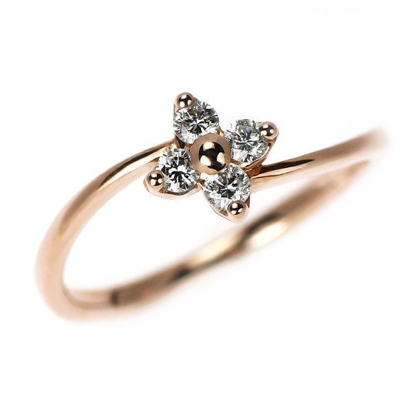 K18PG ダイヤモンド ピンキー リング 0.10ct