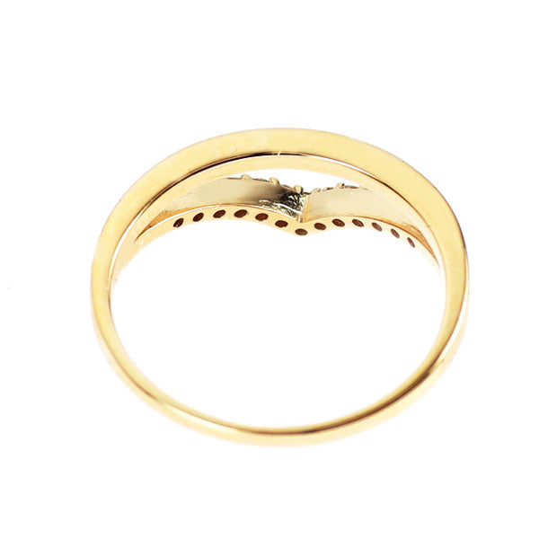 K18YG ダイヤモンド リング 0.11ct