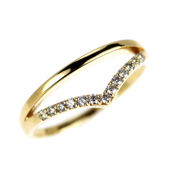 K18YG ダイヤモンド リング 0.11ct