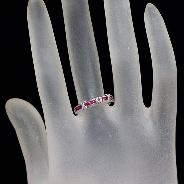 K10WG ルビー リング 0.53ct