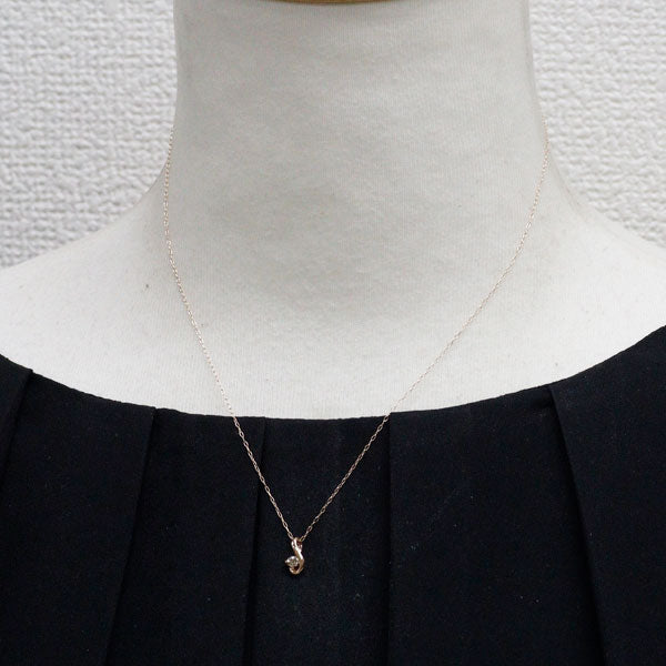 K10PG ダイヤモンド ペンダントネックレス 0.07ct