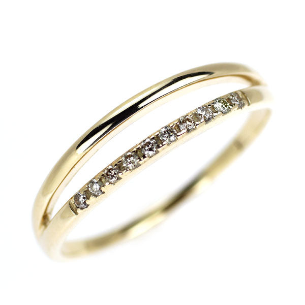 K10YG ダイヤモンド リング 0.05ct