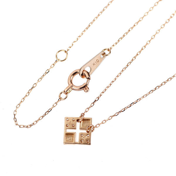 K10PG ダイヤモンド ペンダントネックレス 0.04ct