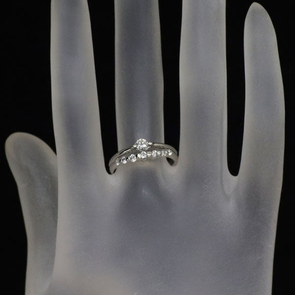 Pt900 ダイヤモンド リング 0.189ct D0.26ct