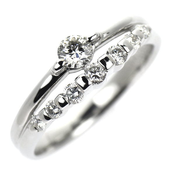 Pt900 ダイヤモンド リング 0.189ct D0.26ct